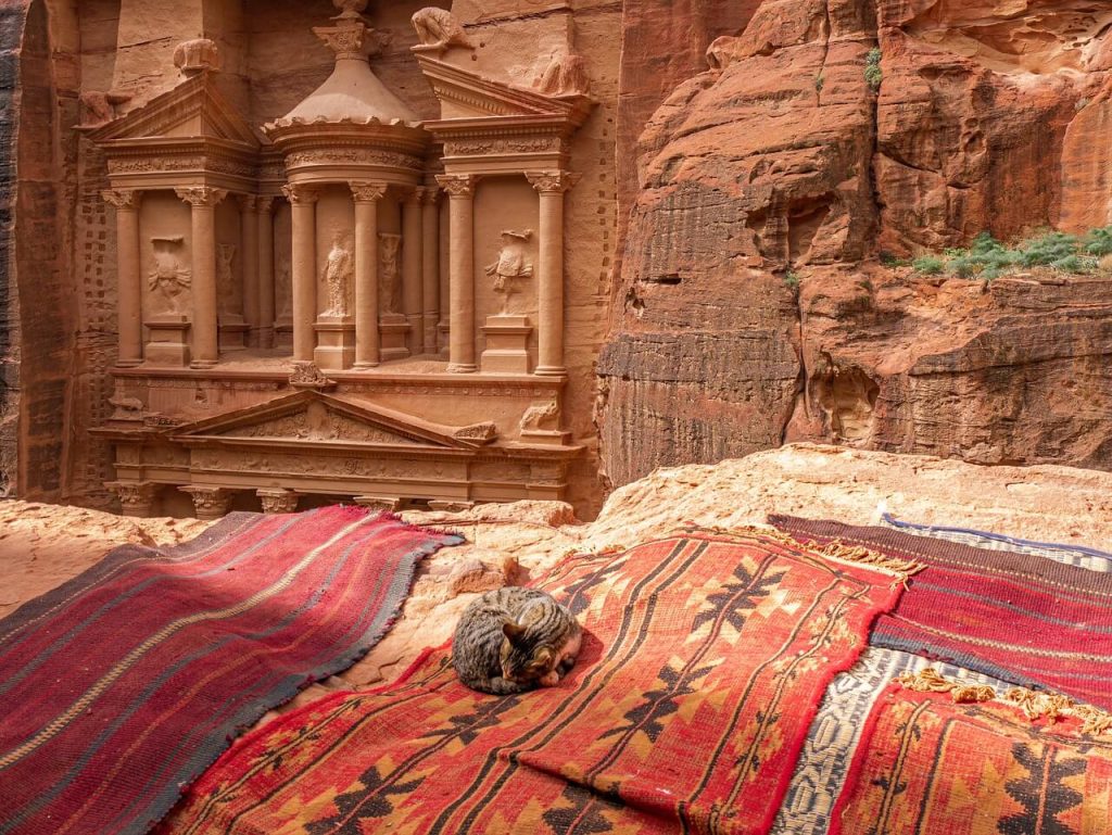 Photo by Christel from Pixabay View of Petra, Raqmu or Raqēmō, the ‘Rose City’, capital city of the Nabataeans, UNESCO World Heritage Site, Ma'an Governorate, Jordan